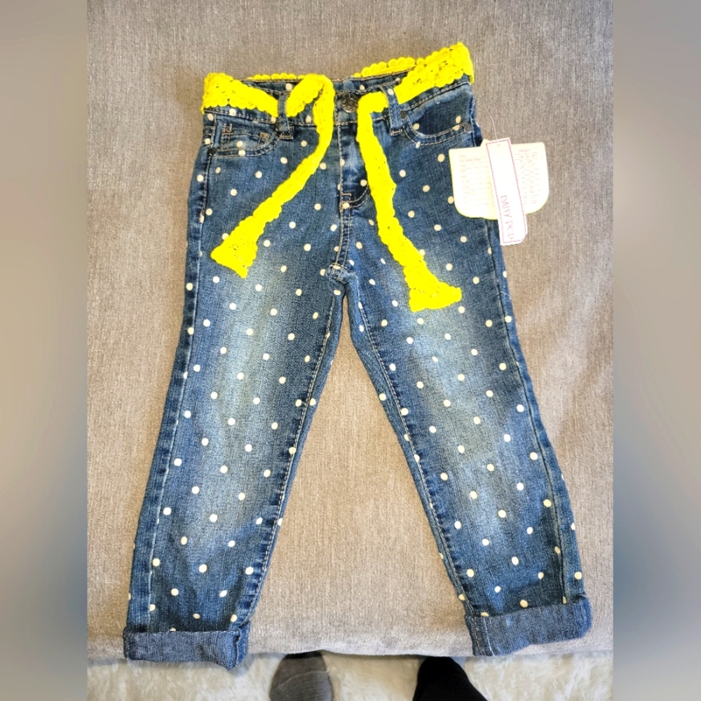 BNWT Truly Scrumptious by Heidi Klum and 5t Jeans w/belt